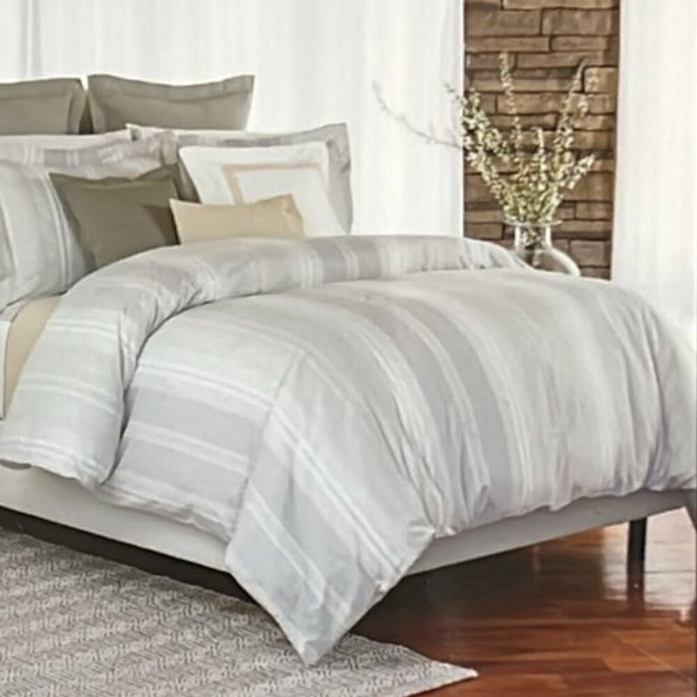 Set 5pc : King Duvet + 4 Queen Shams +2 Calvin Klein Queen PillowCases (N-18) - Picture 2 of 14